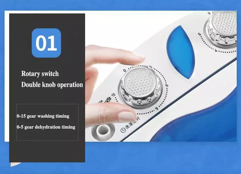 DC Mini Semi Automatic Washing Machine